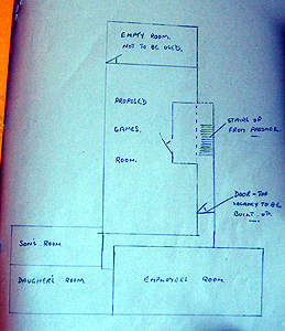 Sketch plan of the first floor of the Welcome Stranger in 1945 [PSL/3/36/1]